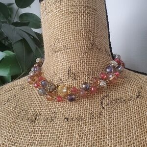 Long Multicolor Beaded Necklace